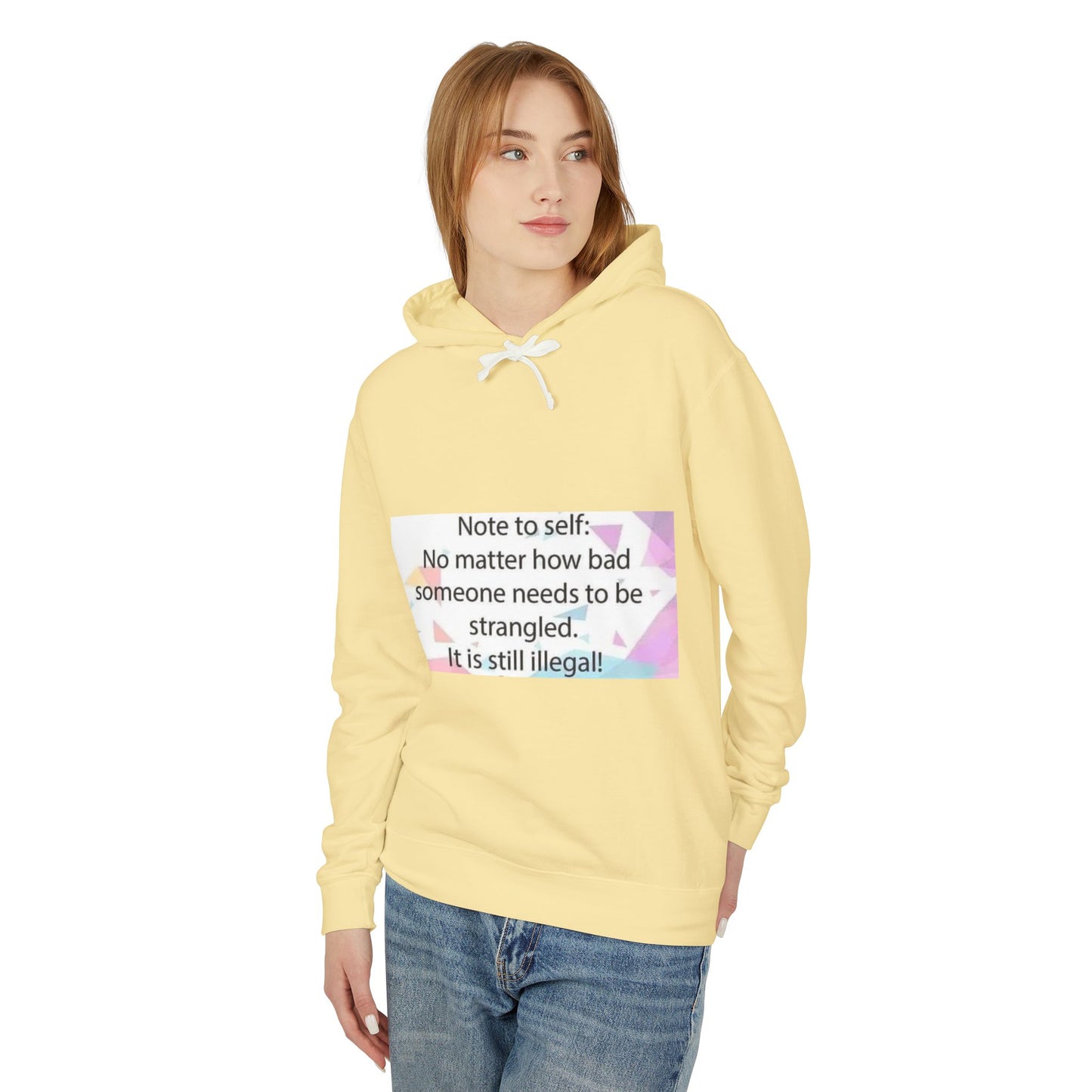 Note to Self Unisex Lightweight Hoodie