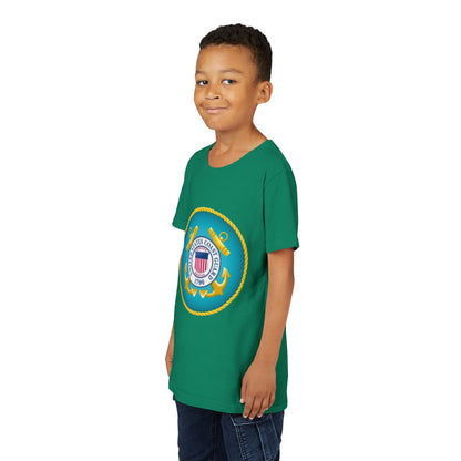 US Coast Guard Youth Unisex Short Sleeve Crewneck Tee