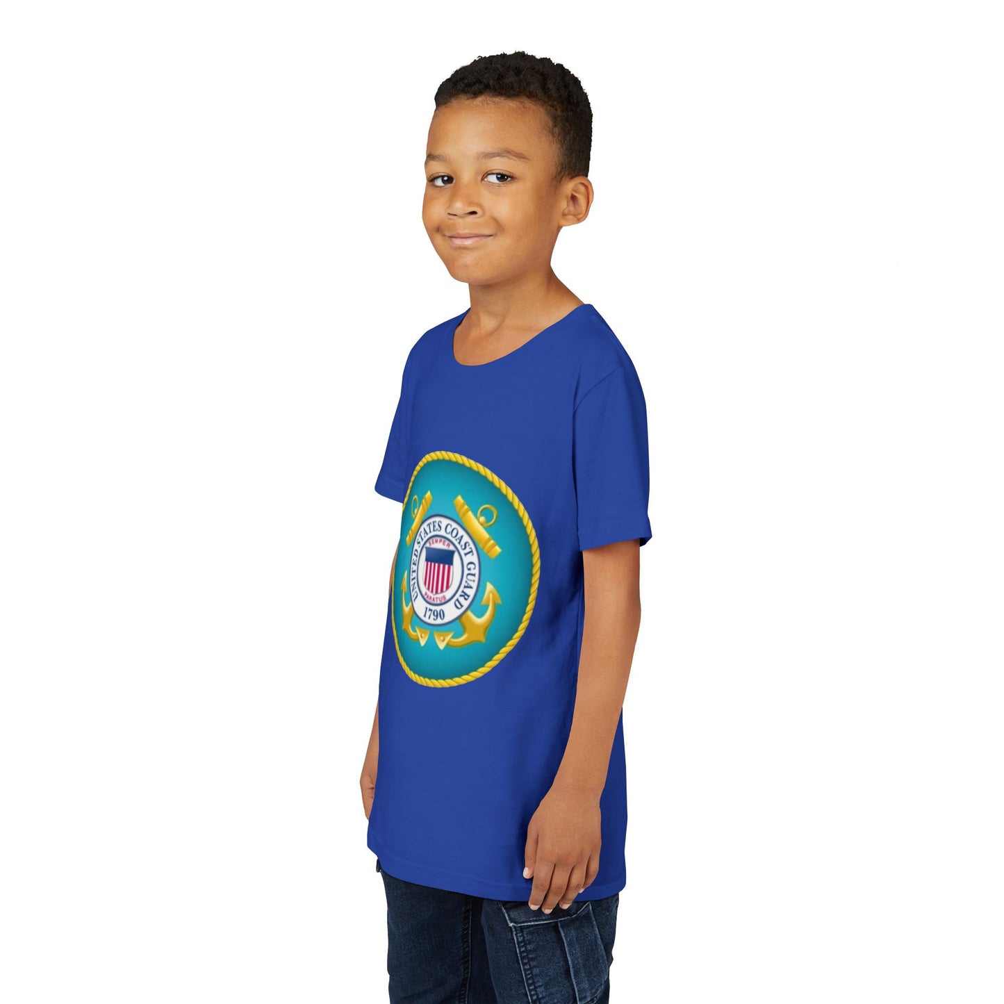 US Coast Guard Youth Unisex Short Sleeve Crewneck Tee