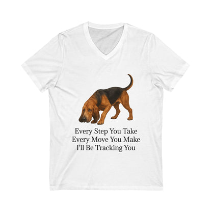 Tracking You Unisex Short Sleeve V-Neck Tee