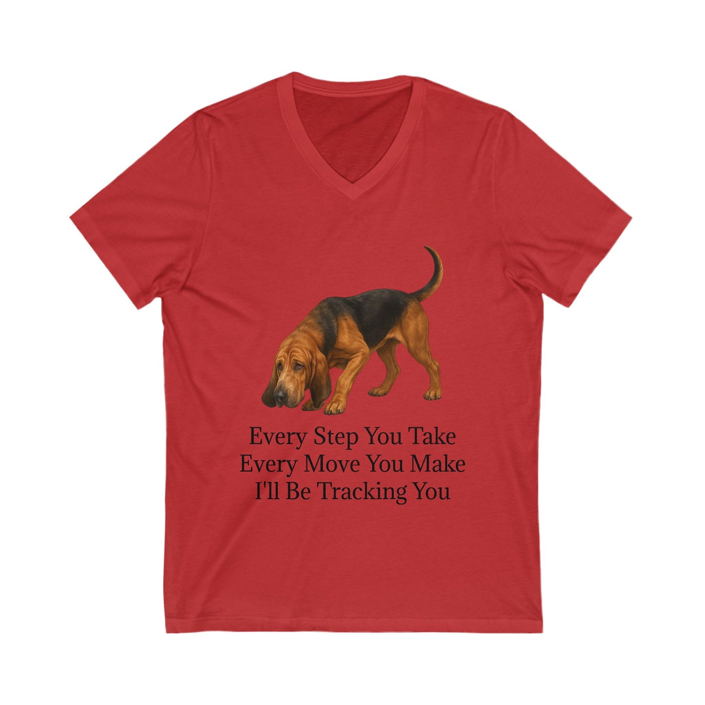 Tracking You Unisex Short Sleeve V-Neck Tee