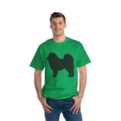 Samoyed Silhouette Men's Short-Sleeve Crewneck Tee