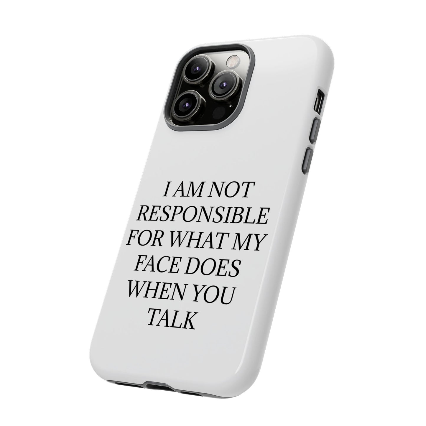 When You Talk iPhone Case