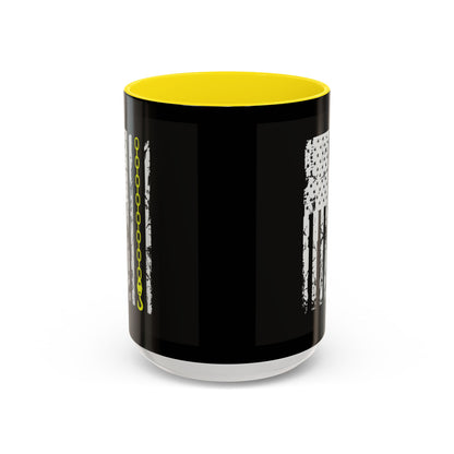 Thin Yellow Line 2-Tone Coffee Mug