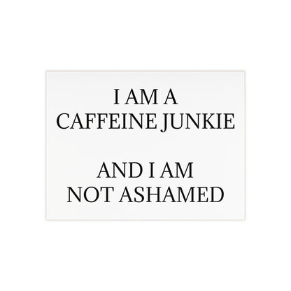 Caffeine Junkie Ceramic Photo Tile