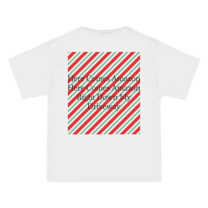 Here Comes Amazon Men's Short-Sleeve Crewneck Tee