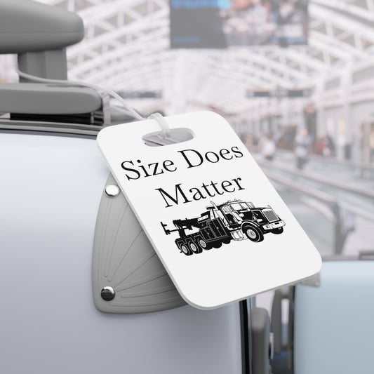 Size Does Matter Luggage Tag