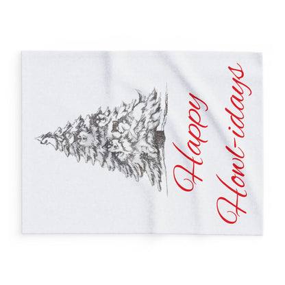 Happy Howl-idays Arctic Fleece Blanket