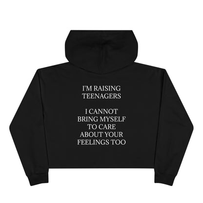 Raising Teenagers Women's Crop Hoodie