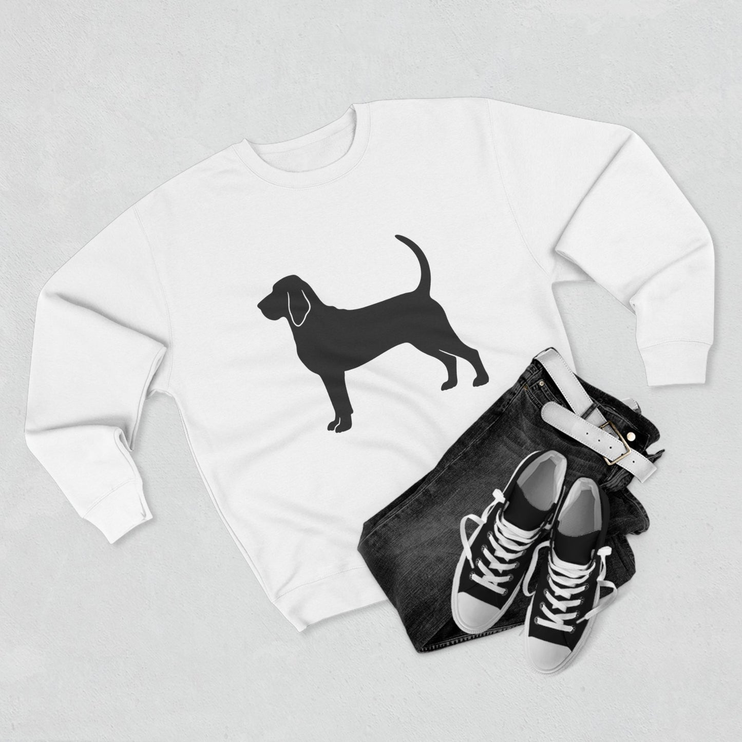 Bloodhound Silhouette Unisex Crewneck Sweatshirt