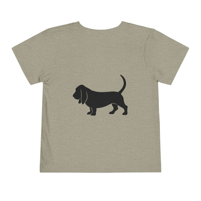 Basset Hound Toddler Unisex Short Sleeve Crewneck Tee