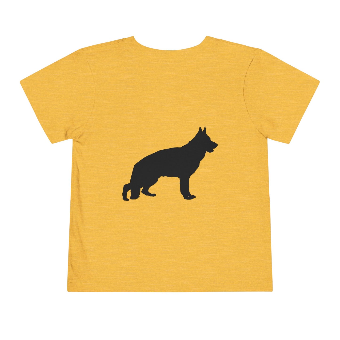German Shepherd Silhouette Toddler Unisex Short Sleeve Crewneck Tee