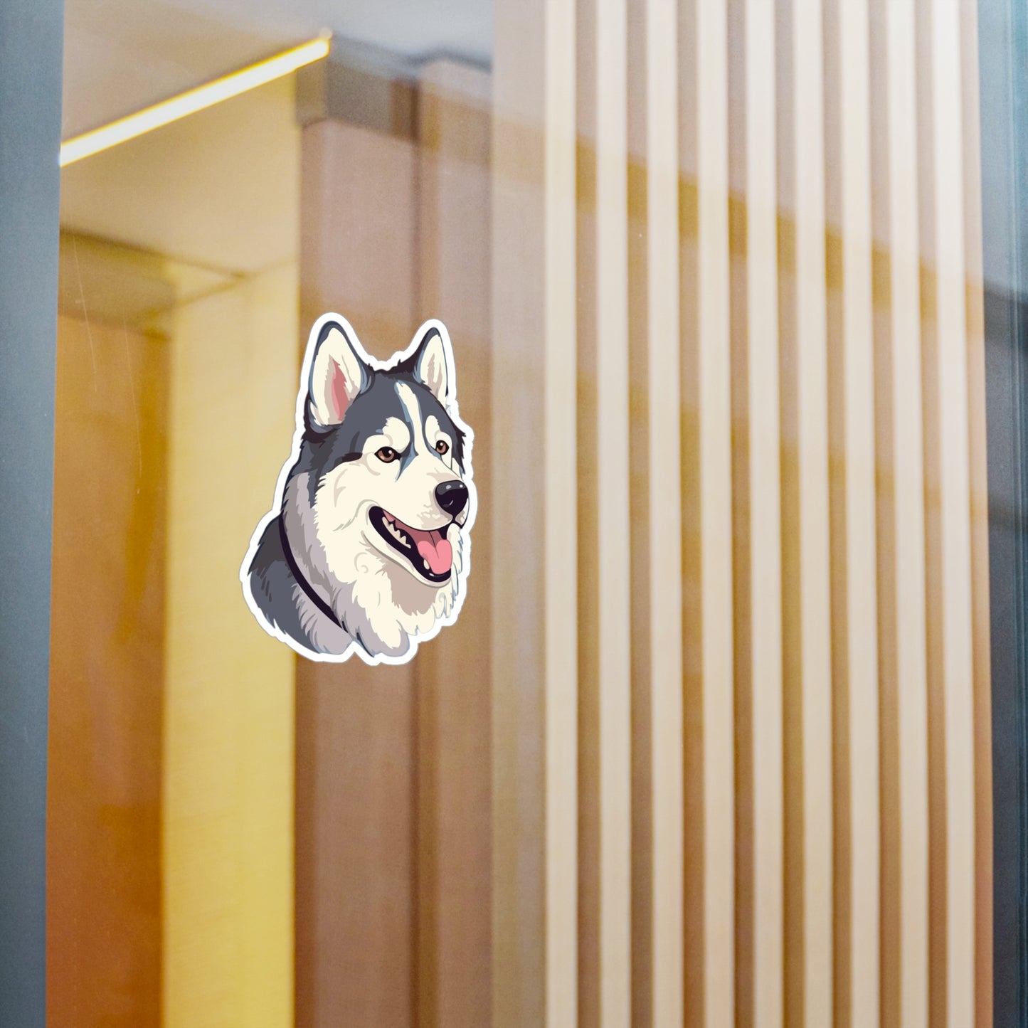 Malamute Head Vinyl Decal