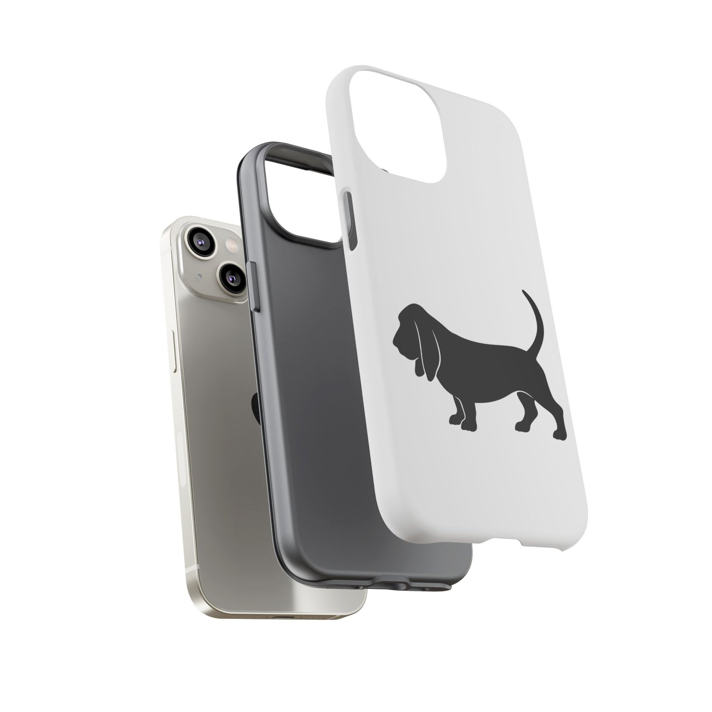 Basset Hound Silhouette iPhone Case
