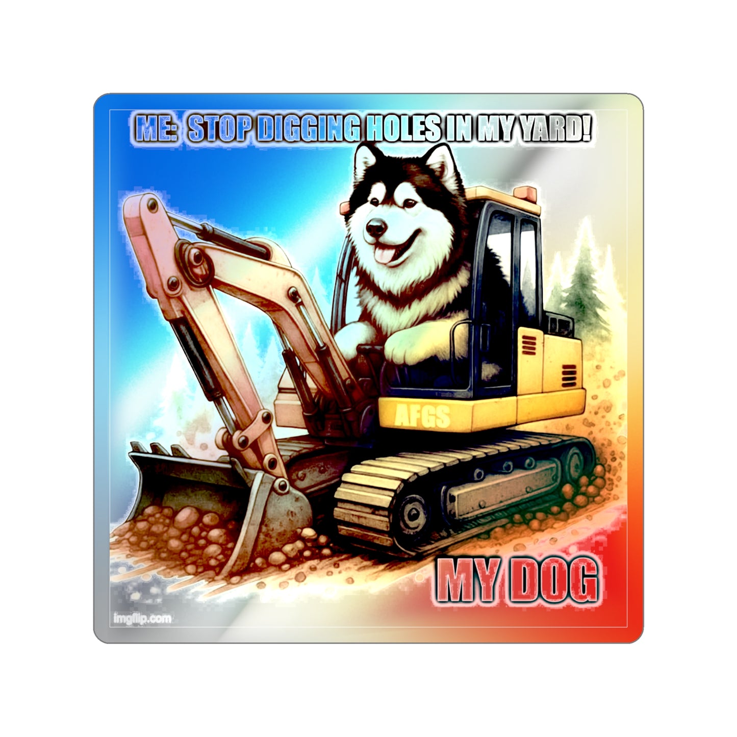 Digmaster Holographic Sticker