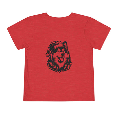 Santa Paws Malamute Toddler Unisex Short Sleeve Crewneck Tee