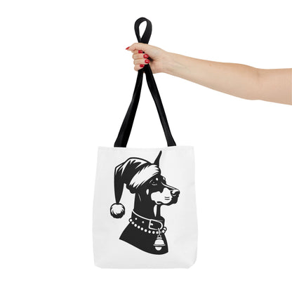 Santa Paws Doberman Tote Bag
