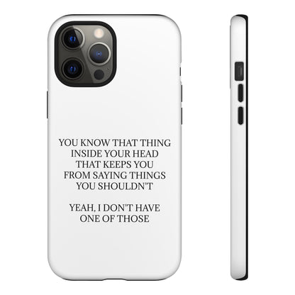 No Filter iPhone Case