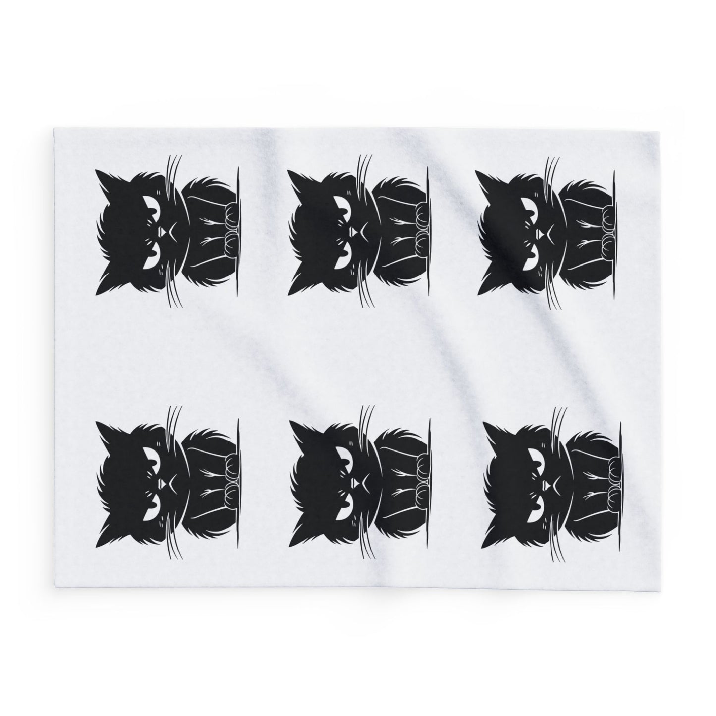 Angry Cat Arctic Fleece Blanket