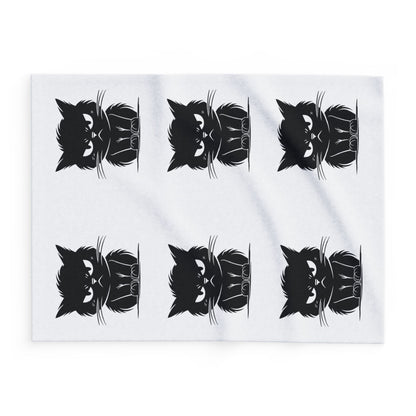 Angry Cat Arctic Fleece Blanket