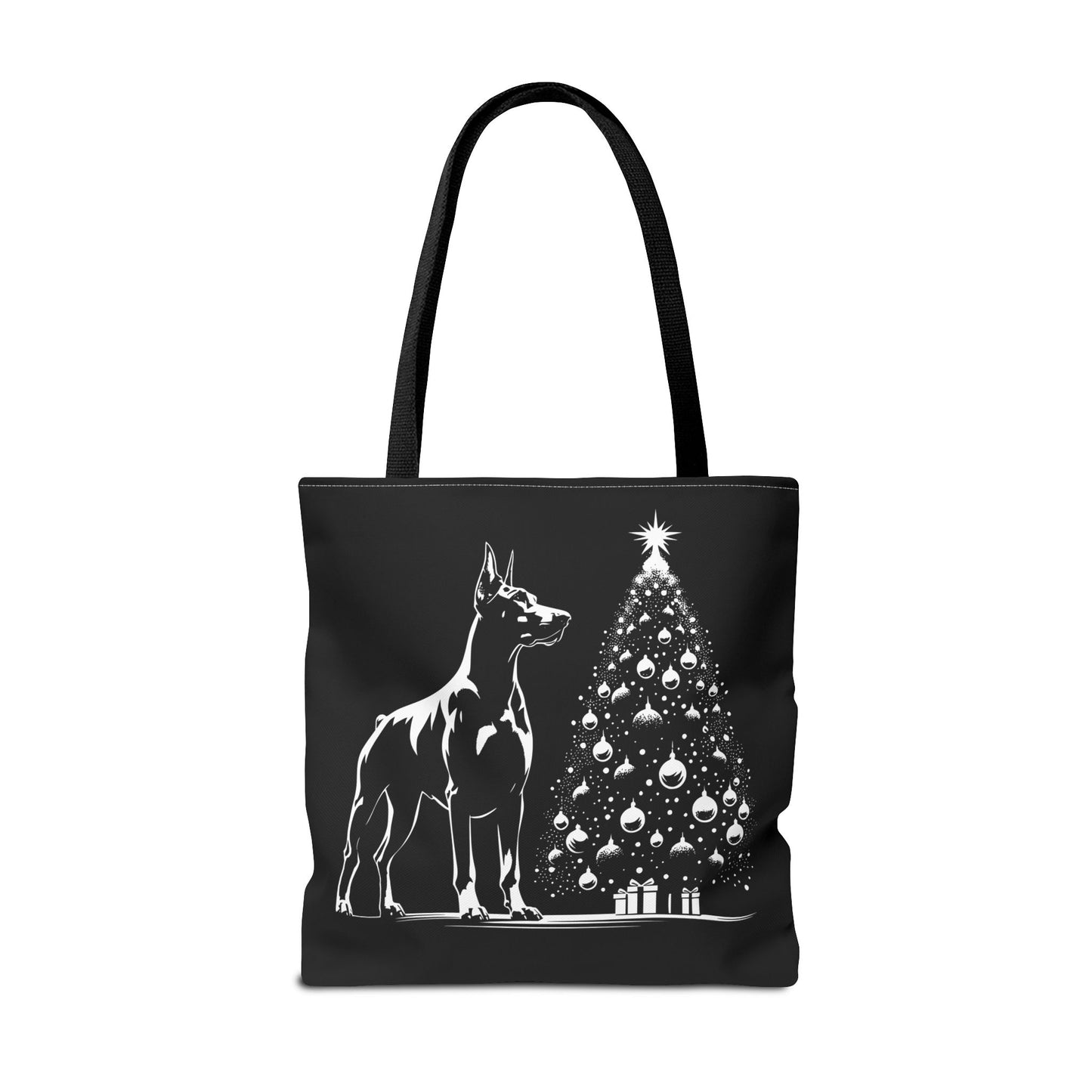 Doberman Christmas Tree Tote Bag