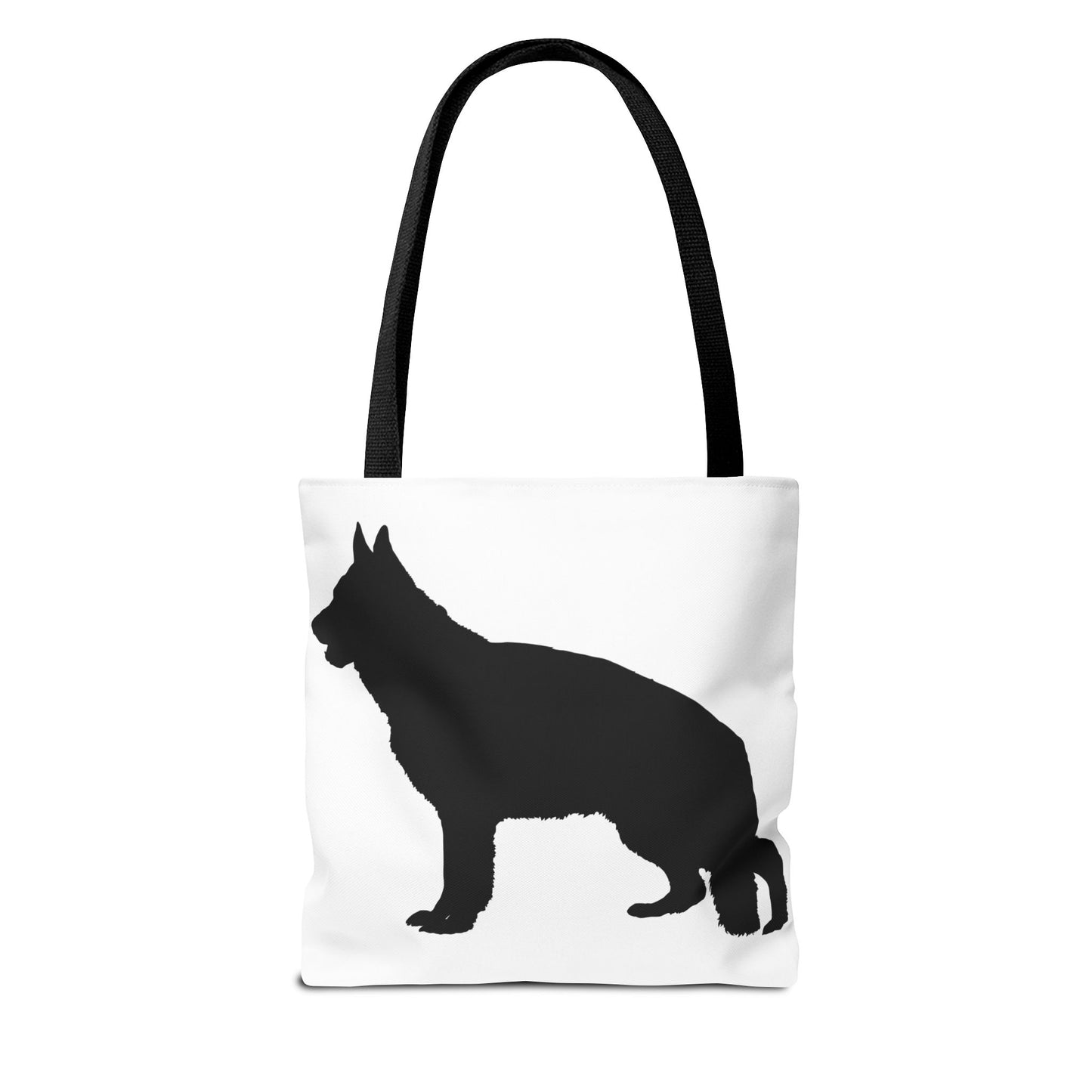 German Shepherd Silhouette Tote Bag