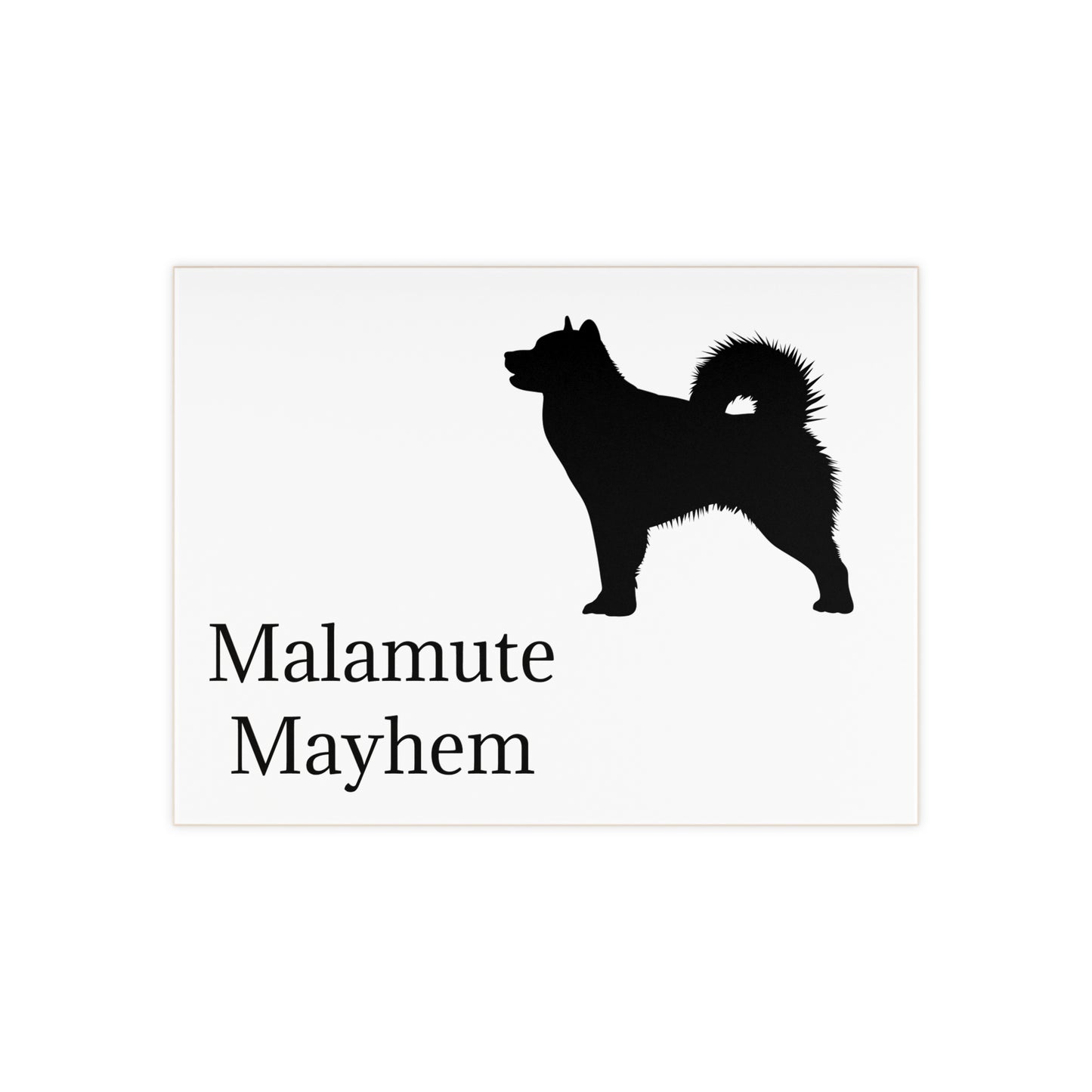 Malamute Mayhem Ceramic Photo Tile