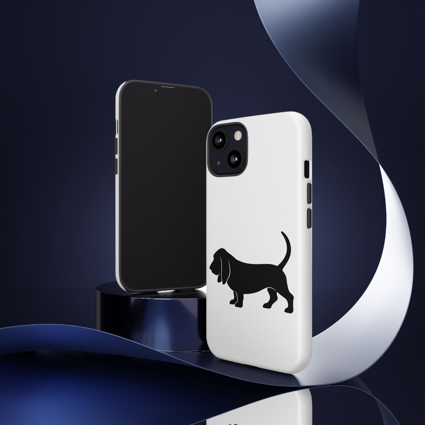 Basset Hound Silhouette iPhone Case