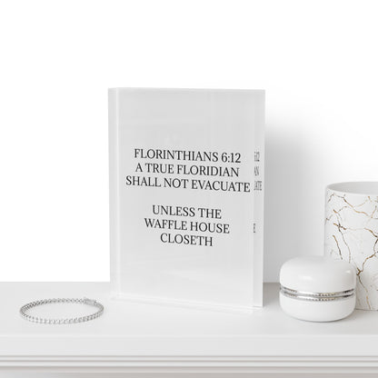 Florinthians 6:12 Acrylic Photo Block
