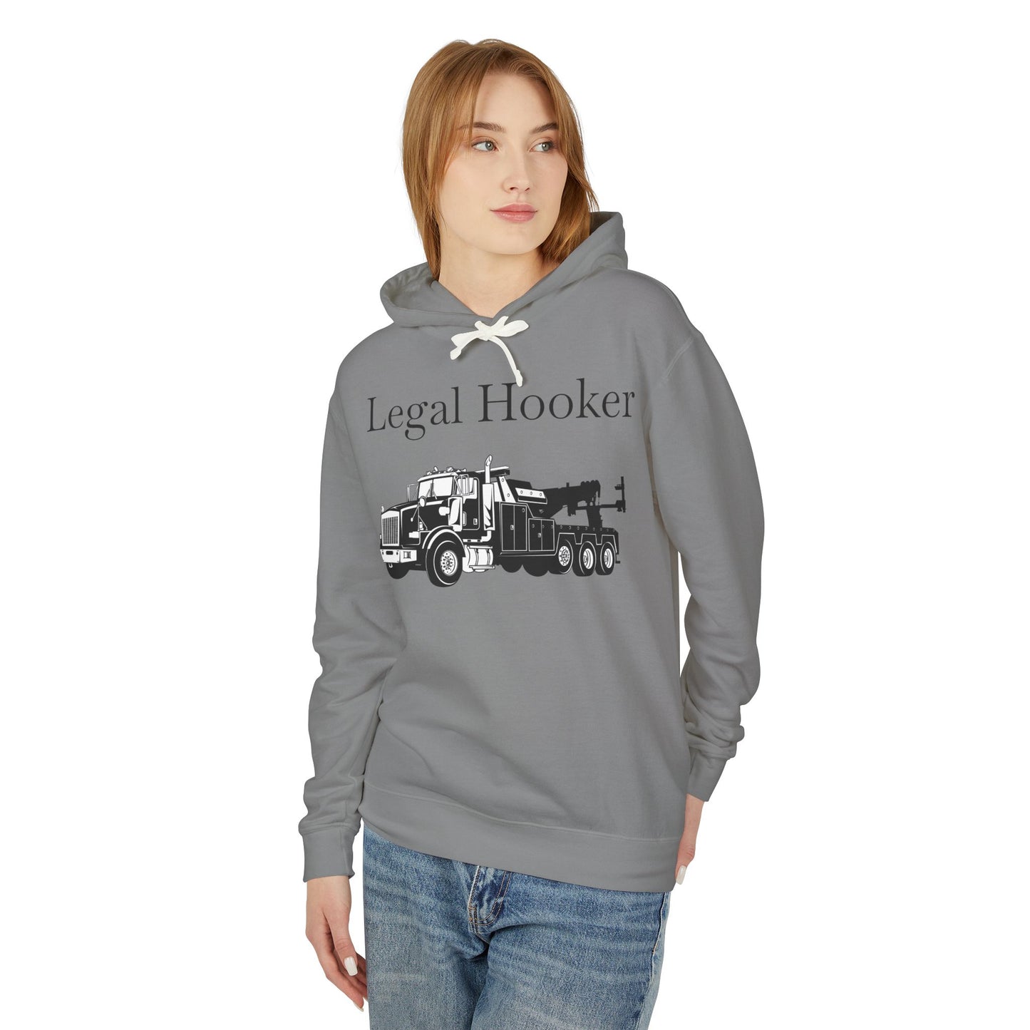 Legal H**ker Heavy Tow Truck Unisex Lightweight Hoodie