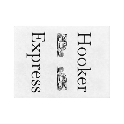H**ker Express Wheel Lift Tow Truck Velveteen Microfiber Blanket