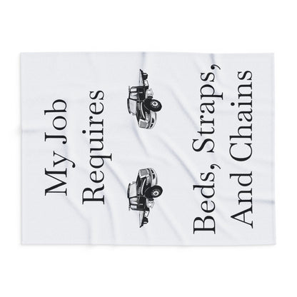 Beds, Straps, And Chains Arctic Fleece Blanket