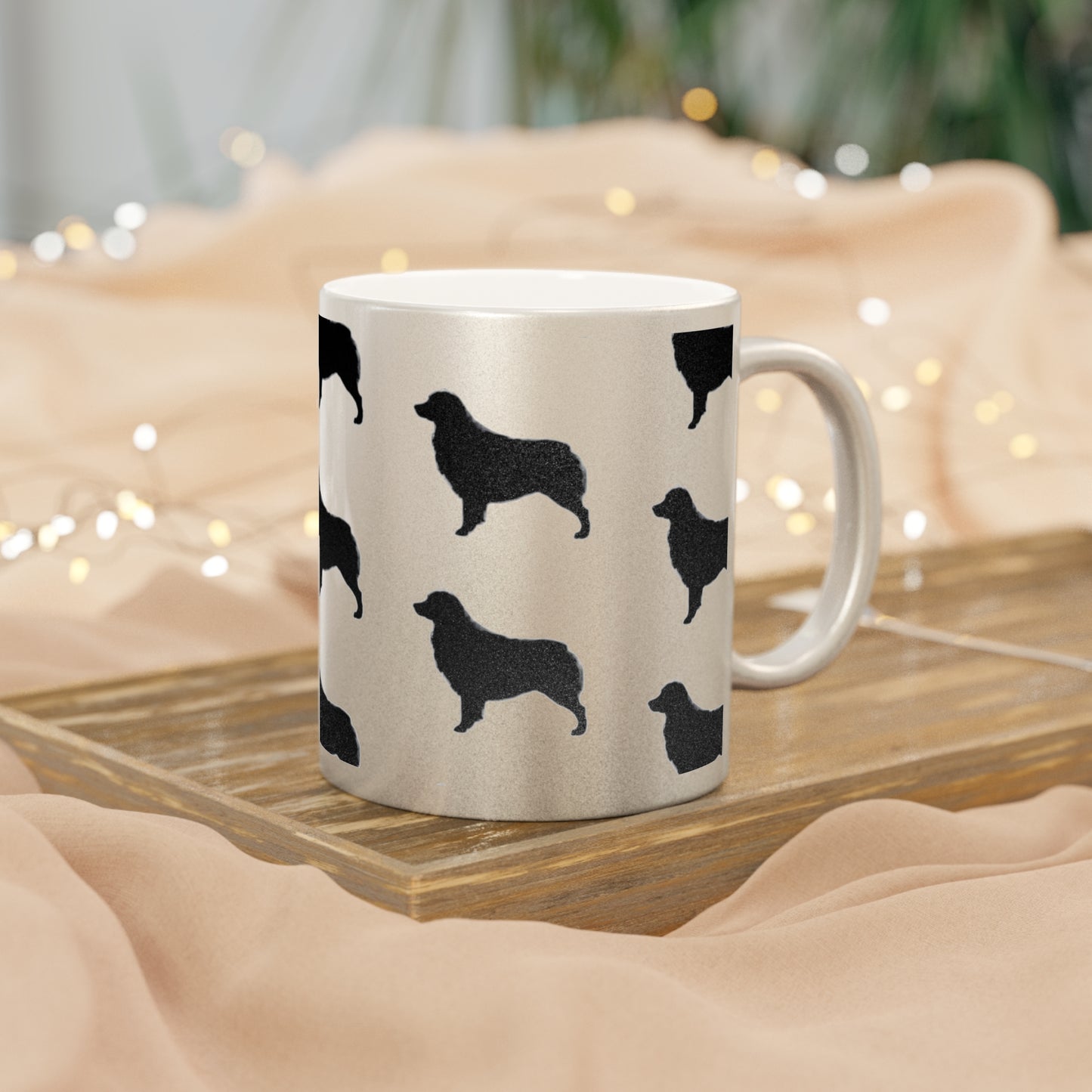 Aussie Silhouette Metallic Coffee Mug