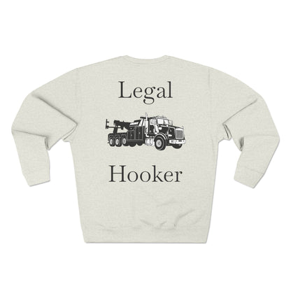 Legal H**ker Heavy Tow Truck Unisex Crewneck Sweatshirt