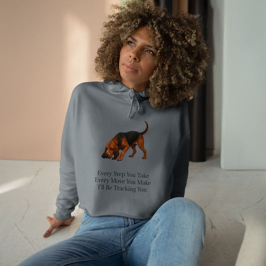 Tracking You Women's Crop Hoodie