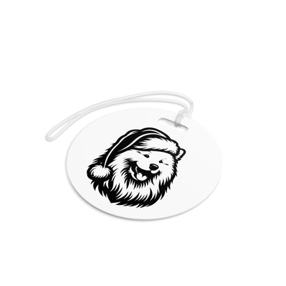 Santa Paws Samoyed Luggage Tag