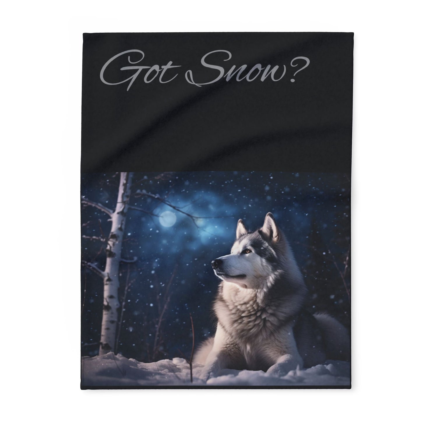 Got Snow? Arctic Fleece Blanket