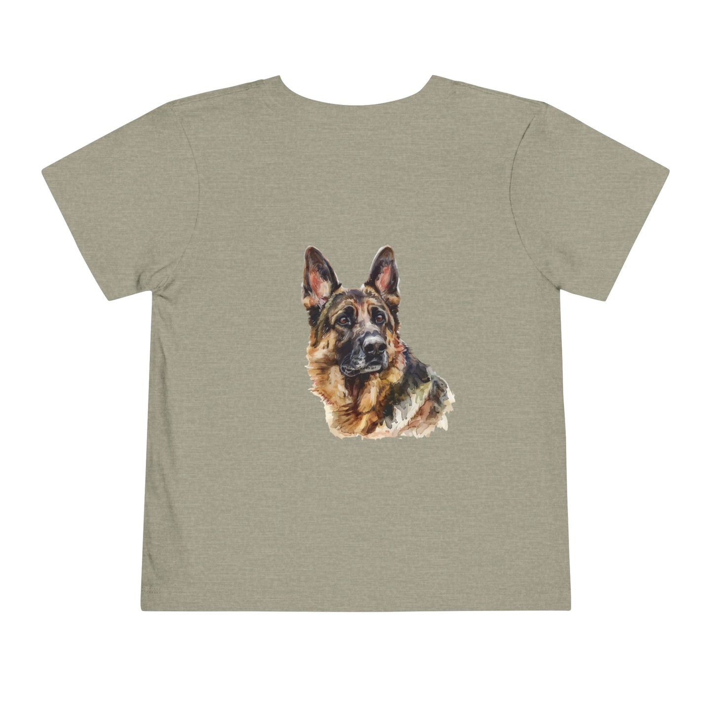 German Shepherd Head Toddler Unisex Short Sleeve Crewneck Tee