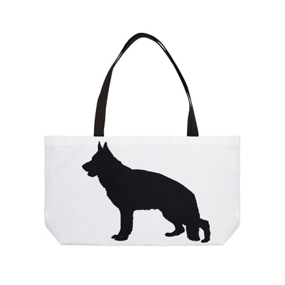 German Shepherd Silhouette Weekender Tote Bag
