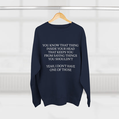 No Filter Unisex Crewneck Sweatshirt