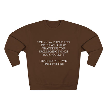 No Filter Unisex Crewneck Sweatshirt