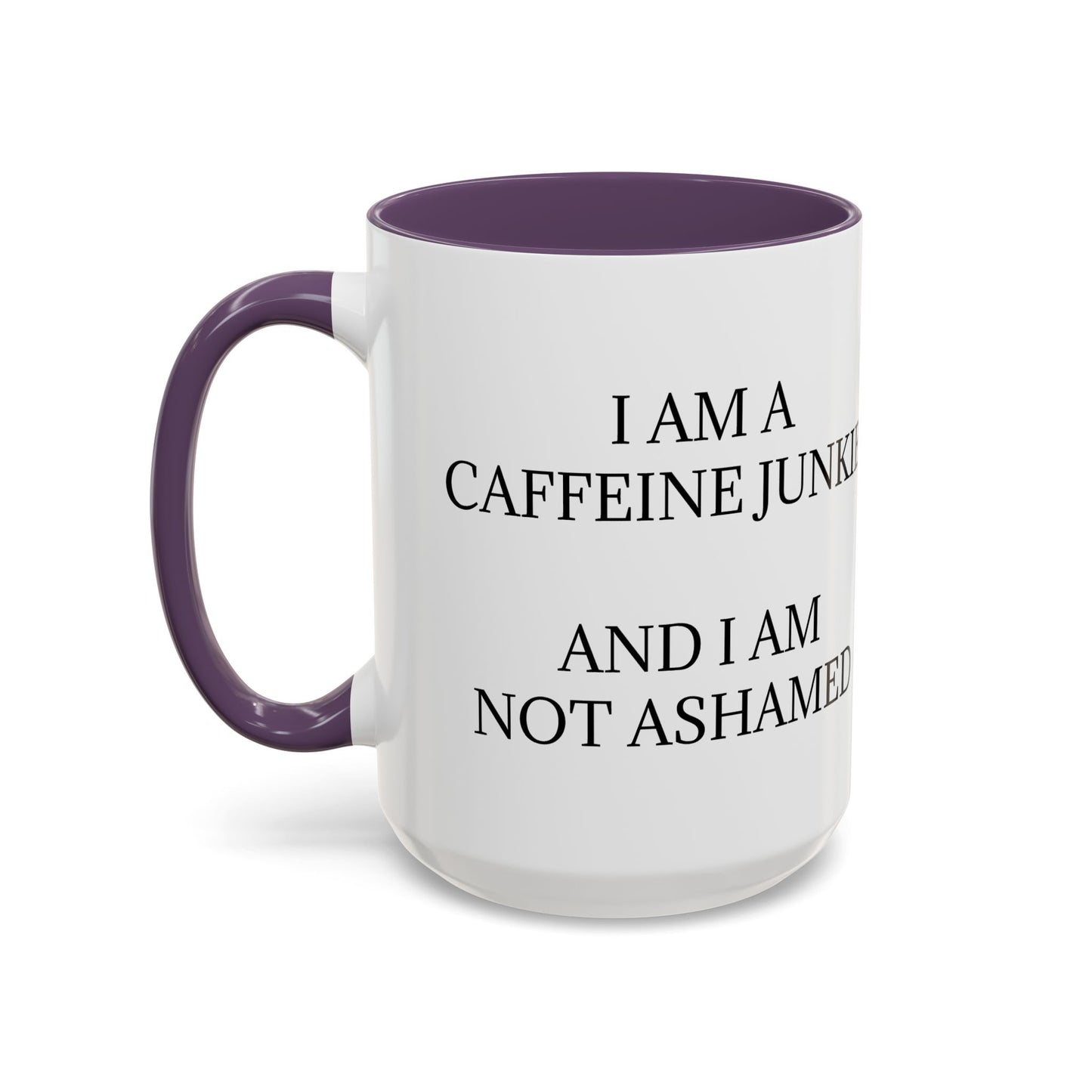 Caffeine Junkie 2-Tone Coffee Mug