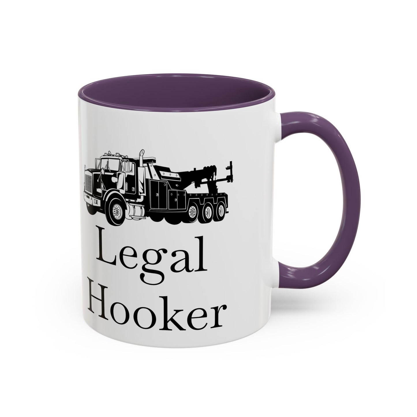 Legal H**ker Heavy Tow Truck 2-Tone Coffee Mug