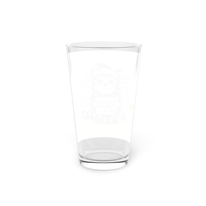 Naughty Cat Drinking Glass
