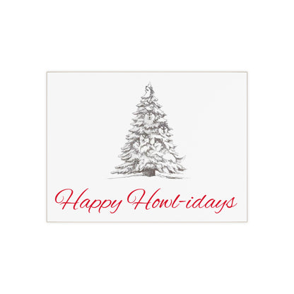 Happy Howl-idays Ceramic Photo Tile
