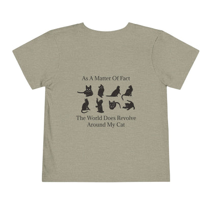 Matter Of Fact Cat Toddler Unisex Short Sleeve Crewneck Tee