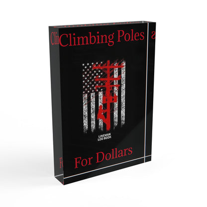 Climbing Poles Acrylic Photo Block