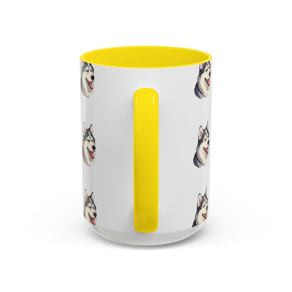 Malamute Head 2-Tone Coffee Mug