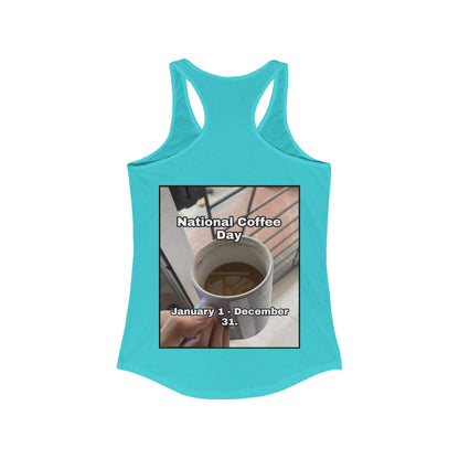 National Coffee Day Women's Racerback Tank