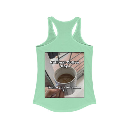 National Coffee Day Women's Racerback Tank